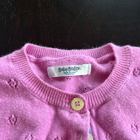 Baby Boden Pink Knit Cardigan - Picture 3 of 3